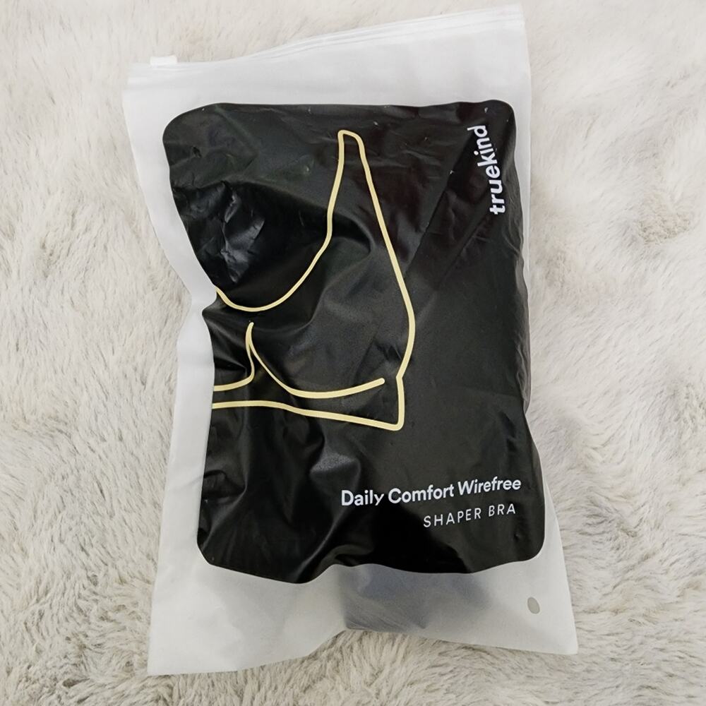 Truekind Daily Comfort Wireless Shaper Bra - Black Seamless Medium - NEW - Picture 13 of 15